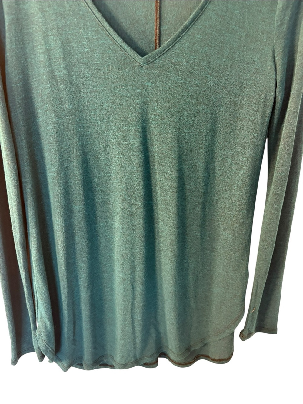 Mossimo Supply Co. Teal V-Neck Top